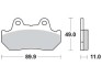 MCB512 Тормозные колодки TRW підбір по vin на Brocar