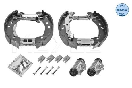 36145330031 ZESTAW SZCZĘK HAM. NISSAN MICRA/NOTE 1,0-1,6 03-12 KPL. Z CYLINDERKAMI MEYLE підбір по vin на Brocar