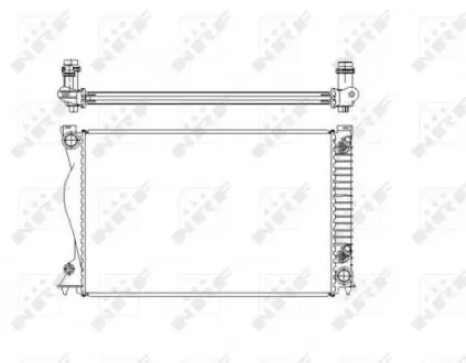 58220 Радіатор охолодження Audi A6 2.4/2.8/3.0/3.2 04-11 NRF підбір по vin на Brocar