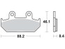 MCB571SV Тормозные колодки TRW підбір по vin на Brocar