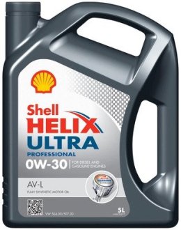 550046304 OLEJ SHELL 0W30 5L HELIX ULTRA PROFESSIONAL AV-L / C3 / 504.00 507.00 SHELL подбор по vin на Brocar