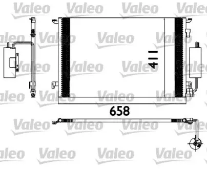 817648 Радіатор кондиціонера VALEO підбір по vin на Brocar
