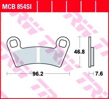 MCB854SI Комплект тормозных колодок, дисковый тормоз TRW подбор по vin на Brocar