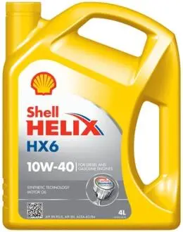 550053776 Олива двигуна 4L Shell Helix HX6 10W40 SHELL підбір по vin на Brocar