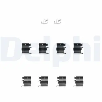 LX0366 Комплектующие, колодки дискового тормоза DELPHI підбір по vin на Brocar