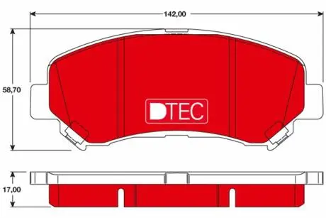 GDB3467DTE Комплект гальмівних колодок, дискове гальмо GDB3467DTE TRW TRW підбір по vin на Brocar