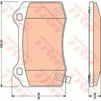 GDB4171 Гальмівні колодки, дискові TRW підбір по vin на Brocar