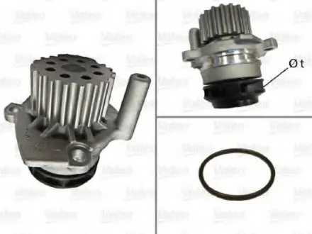 506974 Насос водяний VW CADDY/GOLF/JETTA/PASSAT/POLO/TOURAN 1,6-2,0 TDI 08- VALEO підбір по vin на Brocar