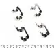 1091287 Планка суппорта (переднего) прижимная (к-кт) Chevrolet Lacetti/Aveo 1.2-2.0D 05- (Dac) QUICK BRAKE підбір по vin на Brocar