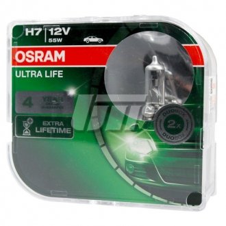 64210ULTHCB Автолампа Osram 64210ulthcb Ultra Life H7 PX26d прозрачная OSRAM подбор по vin на Brocar