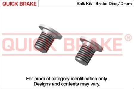 11669K Болт, диск тормозного механизма QUICK BRAKE підбір по vin на Brocar