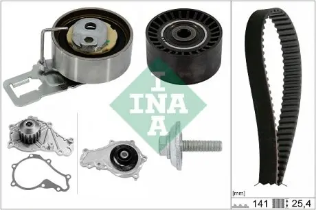 530069830 Комплект ГРМ + помпа Citroen Berlingo/Peugeot Partner 1.6 HDi 08- INA подбор по vin на Brocar