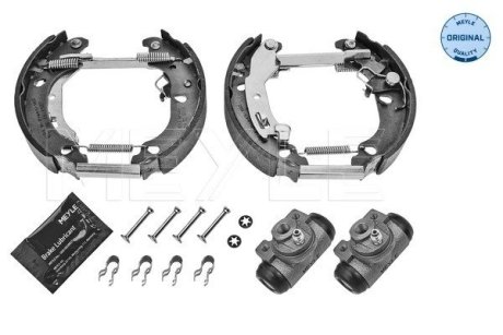 2145330036 ZESTAW SZCZĘK HAM. FIAT PANDA 1,1-1,4 03-13 KPL. Z CYLINDERKAMI MEYLE підбір по vin на Brocar