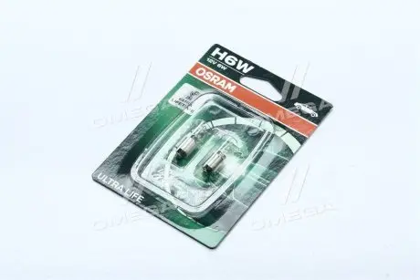 64132ULT02B Автолампа Osram 64132ult02b Ultra Life H6W BAX9s 6 W прозрачная OSRAM подбор по vin на Brocar