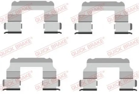 1091689 Монтажный комплект дисковых колодок QUICK BRAKE підбір по vin на Brocar