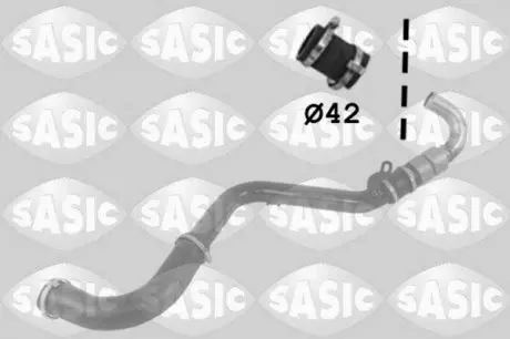 3336227 PRZEWÓD INTERCOOLERA FORD C-MAX/FOCUS II 2,0TDCI 42MM (KRÓTKI) SASIC підбір по vin на Brocar