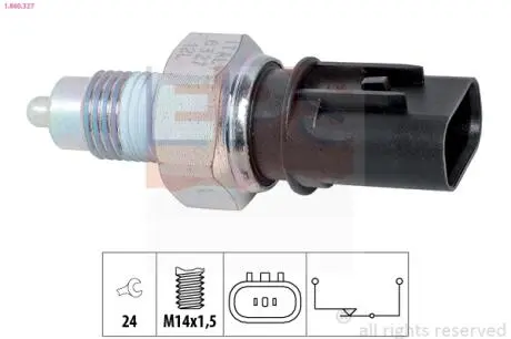 1860327 Датчик заднего хода Hyundai i20, i30, ix35 /Kia Rio, Ceed, Venga 07- EPS подбор по vin на Brocar