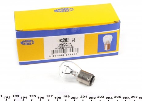 008537100000 Автолампа P21/5W MAGNETI MARELLI 008537100000 MAGNETI MARELLI підбір по vin на Brocar