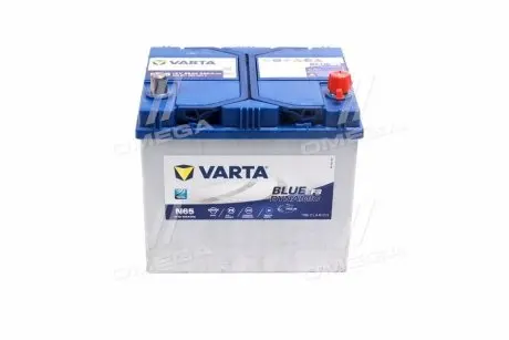 565501065 Аккумулятор 65Ah-12v VARTA BD(N65) EFB (232х173х225),R,EN650 VARTA подбор по vin на Brocar