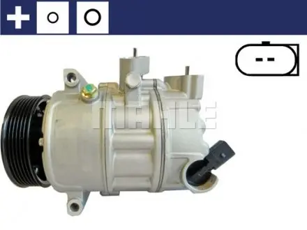 ACP6000S Компрессор кондиционера VW Caddy III/IV 1.6-2.0 TDI 03- / Crafter 2.5 TDI 06-13/ T6 2.0TDI 15- (6PK) MAHLE / KNECHT подбор по vin на Brocar
