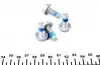 2355401 Колодки тормозные (задние) VW Golf/Passat 83-02/ Peugeot 405 87-96 (Lucas) (87.1x52.8x15.2) TEXTAR підбір по vin на Brocar