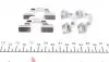 1091827 Планка суппорта (заднего) прижимная (к-кт) Renault Scenic II/III/IV/Megane IV 03- (Lucas) QUICK BRAKE підбір по vin на Brocar