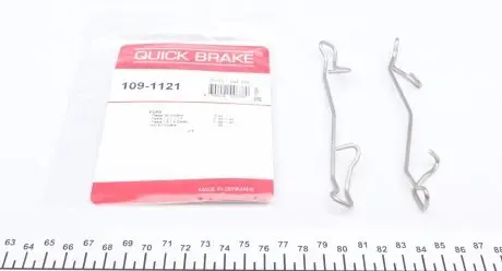 1091121 Планка суппорта (переднего) прижимная (к-кт) Renault/Opel/Ford/Fiat/Dacia 90- (Ate) QUICK BRAKE подбор по vin на Brocar