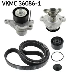 VKMC360861 Водяной насос + комплект ручейковых ремней SKF подбор по vin на Brocar