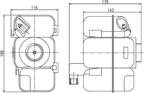 CRT206000S Бачок расширительный Volvo S60/S80/V70/XC70/XC90 98-14 MAHLE / KNECHT подбор по vin на Brocar