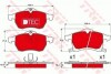 GDB1350DTE Комплект тормозных колодок, дисковый тормоз GDB1350DTE TRW TRW підбір по vin на Brocar