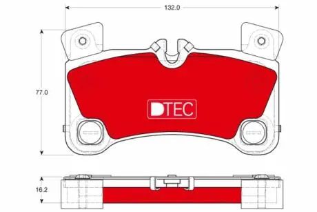 GDB1775DTE Комплект гальмівних колодок, дискове гальмо GDB1775DTE TRW TRW підбір по vin на Brocar