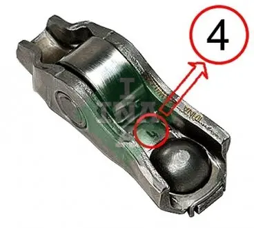 422022410 Коромисло клапана BMW 3 (E90/F30/F80)/5 (E60/F10), N13/N20/N52/N55/S55 (для впуск. клап.) INA підбір по vin на Brocar