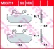 MCB751 Комплект тормозных колодок, дисковый тормоз MCB751 TRW TRW підбір по vin на Brocar