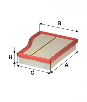 WA9874 Фільтр повітря WIX FILTERS підбір по vin на Brocar