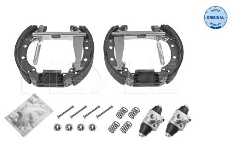 1145330010 ZESTAW SZCZĘK HAM. VW GOLF/LUPO/VENTO 91-05 Z CYLINDERKAMI MEYLE підбір по vin на Brocar