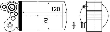 AD101000S OSUSZACZ KLIMATYZACJI VOLVO V60 10-, XC60 08-, S60 II 10-, MAHLE / KNECHT підбір по vin на Brocar