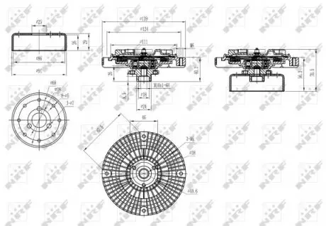 49584 Муфта вентилятора VW Passat 96-05 NRF подбор по vin на Brocar