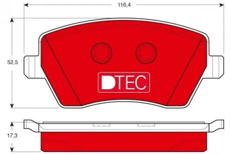 GDB3332DTE Тормозные колодки, дисковые TRW подбор по vin на Brocar
