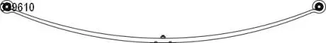 1033961000 Рессора листовая MB Sprinter BM 906/VW Crafter (06-17) (10.339.610.00) CS Germany CS Germany підбір по vin на Brocar