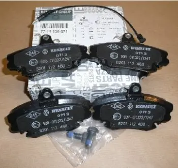 7711130071 Колодки передние (дисковые) RENAULT подбор по vin на Brocar