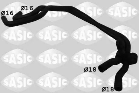 3404072 Патрубок обігрівача SASIC підбір по vin на Brocar