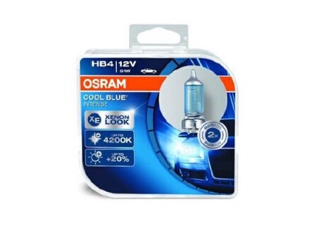 9006CBIHCB Автолампа Osram 9006cbihcb Cool Blue Intense HB4 P22d светло-голубая OSRAM підбір по vin на Brocar