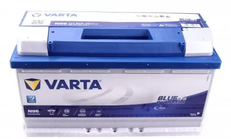 595500085D842 Акумуляторна батарея 95Ah/850A (353x175x190/+R/B13) (Start-Stop EFB) Blue Dynamic N95 VARTA підбір по vin на Brocar