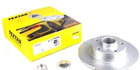 92195903 Диск гальмівний (задній) Renault Megane 08- (260x8) (+ABS) (з підшипником) PRO TEXTAR підбір по vin на Brocar