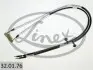 320176 Трос ручника (задний) Opel Vectra C 98- (1630/1454+1578/1397) LINEX підбір по vin на Brocar