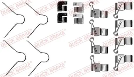 1091895 Монтажный комплект дисковых колодок QUICK BRAKE підбір по vin на Brocar