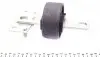 5147100014 Сайлентблок рычага (заднего/спереди) Ford Galaxy/Mondeo IV/Volvo S60/S80/V70III 06- (L) (продол.) MEYLE підбір по vin на Brocar