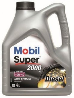 150869 OLEJ MOBIL SUPER 10W40 4L DIESEL 2000X1 / 501.01 505.00 MOBIL підбір по vin на Brocar