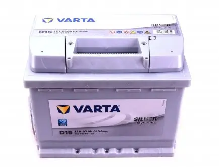 5634000613162 Аккумуляторная батарея 63Ah/610A (242x175x190/+R/B13) Silver Dynamic D15 VARTA подбор по vin на Brocar