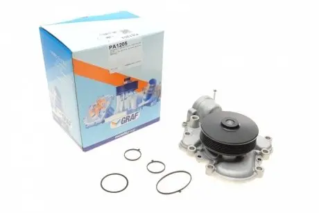 PA1205 Помпа води Chrysler 300C/Jeep Grand Cherokee 3.0 CRD 11- (R/B) (7 лоп.) (6 кан) GRAF підбір по vin на Brocar